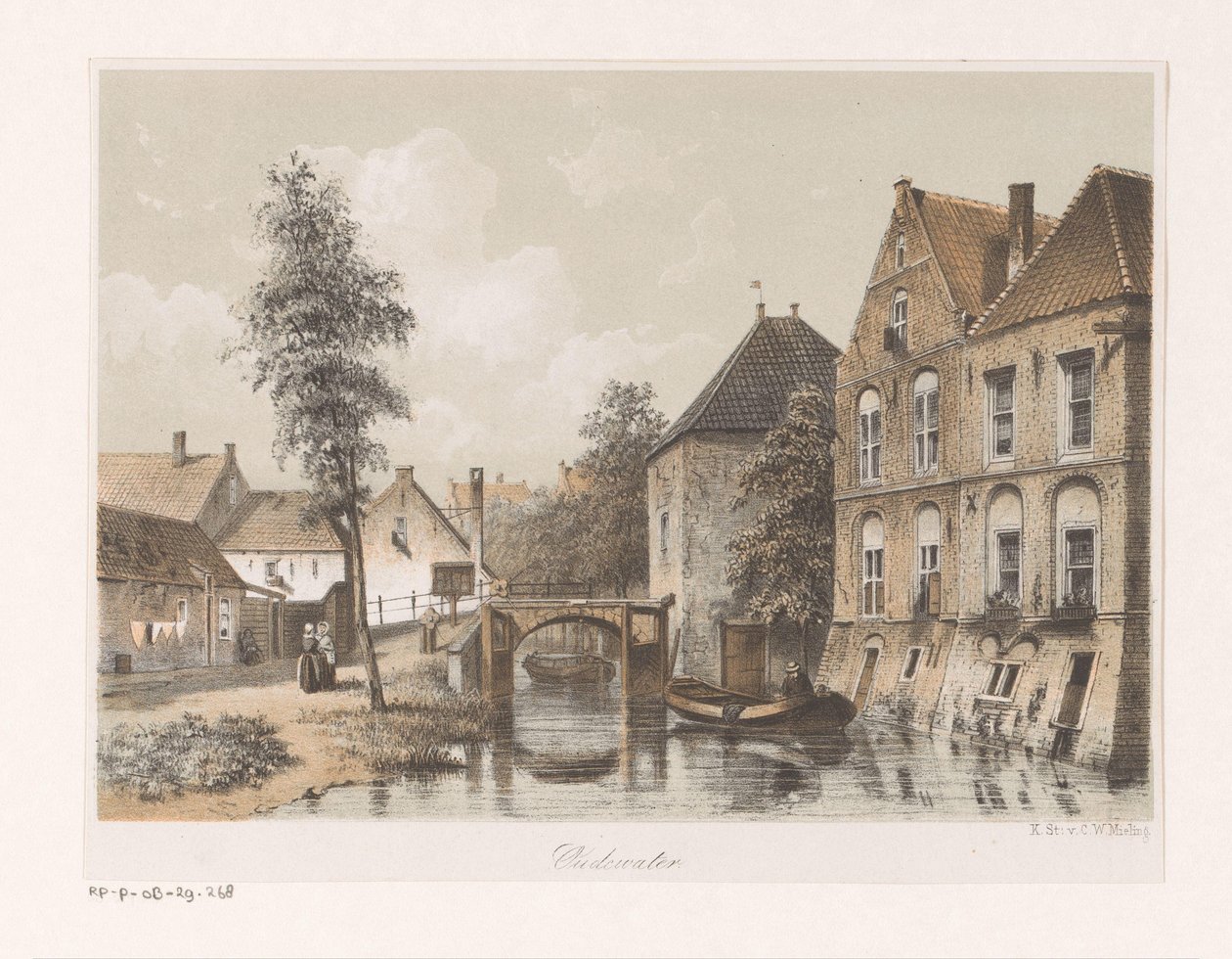 Veduta di Oudewater da Anonymous