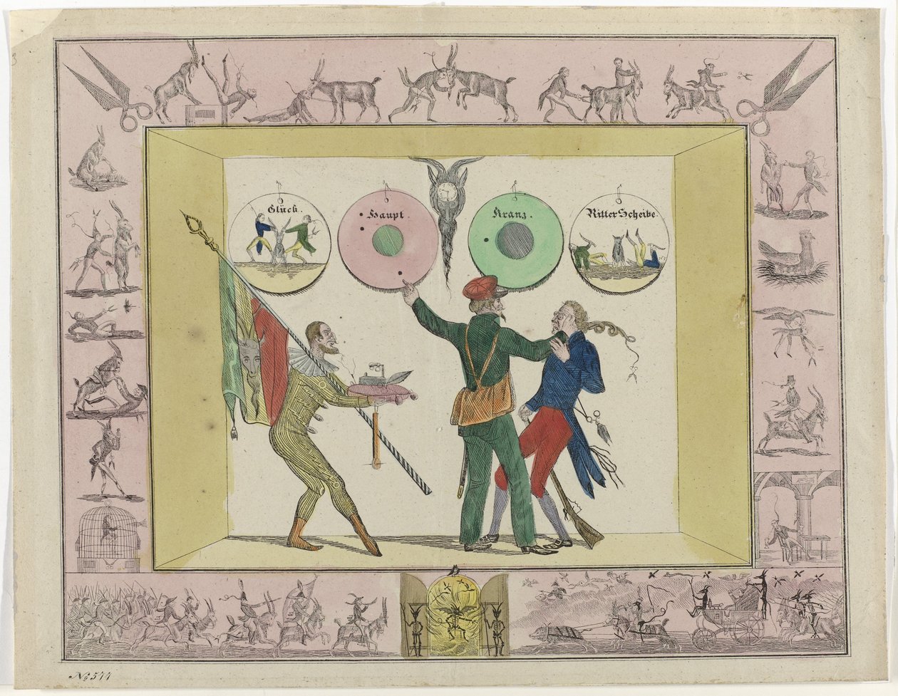 Glück, Haupt, Krans, Ritter Scheibe, No. 577 da Anonymous