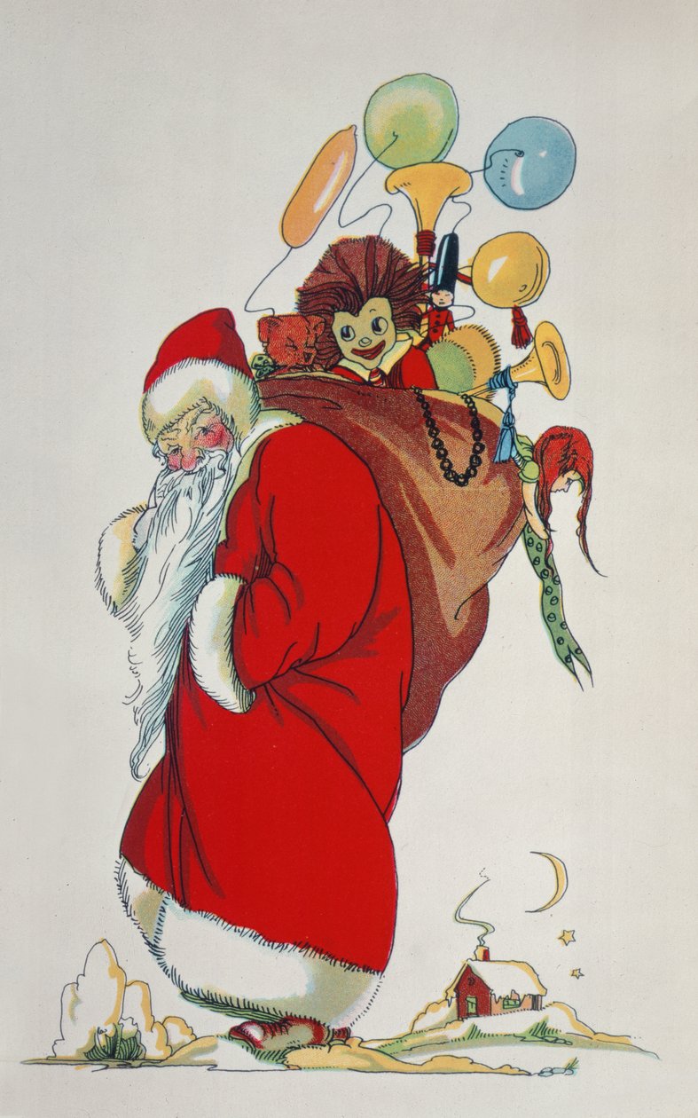 Ecco Babbo Natale (illustrazione del libro) da Anonymous