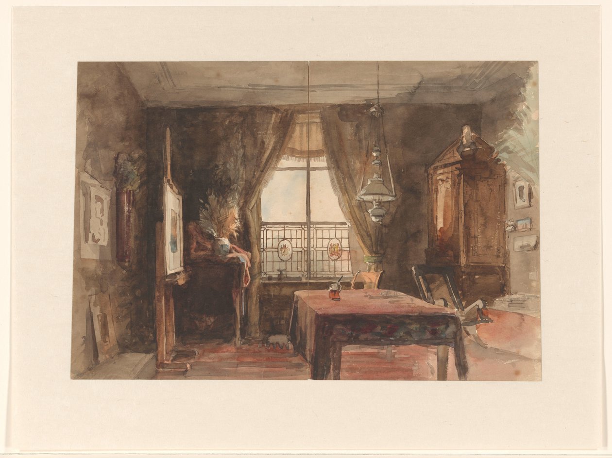 Interno di uno studio di pittura da Anonymous