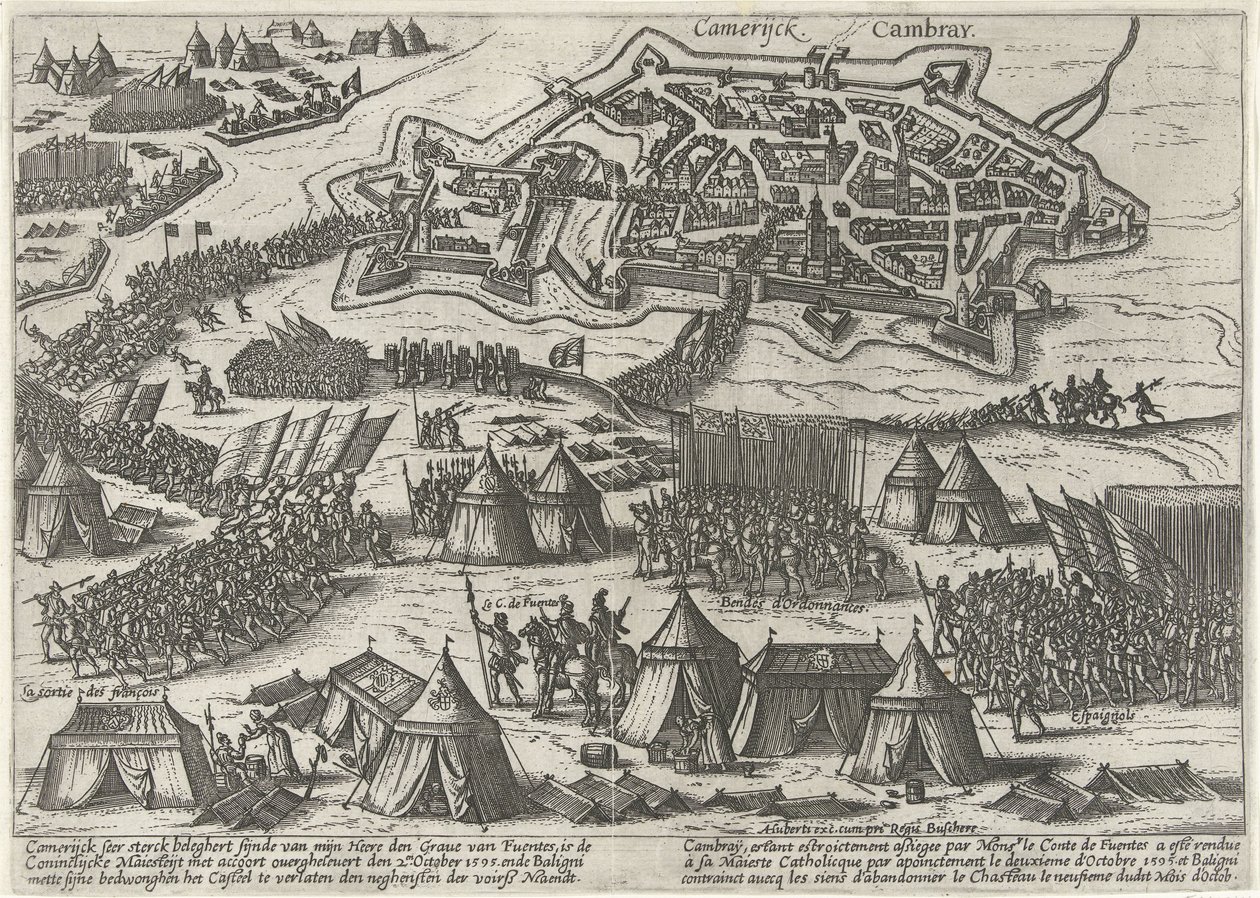 Assedio e presa di Cambrai da parte di Fuentes, 1595 da Anonymous