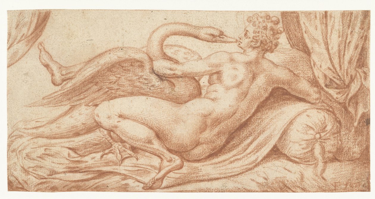 Leda e il cigno da Anonymous