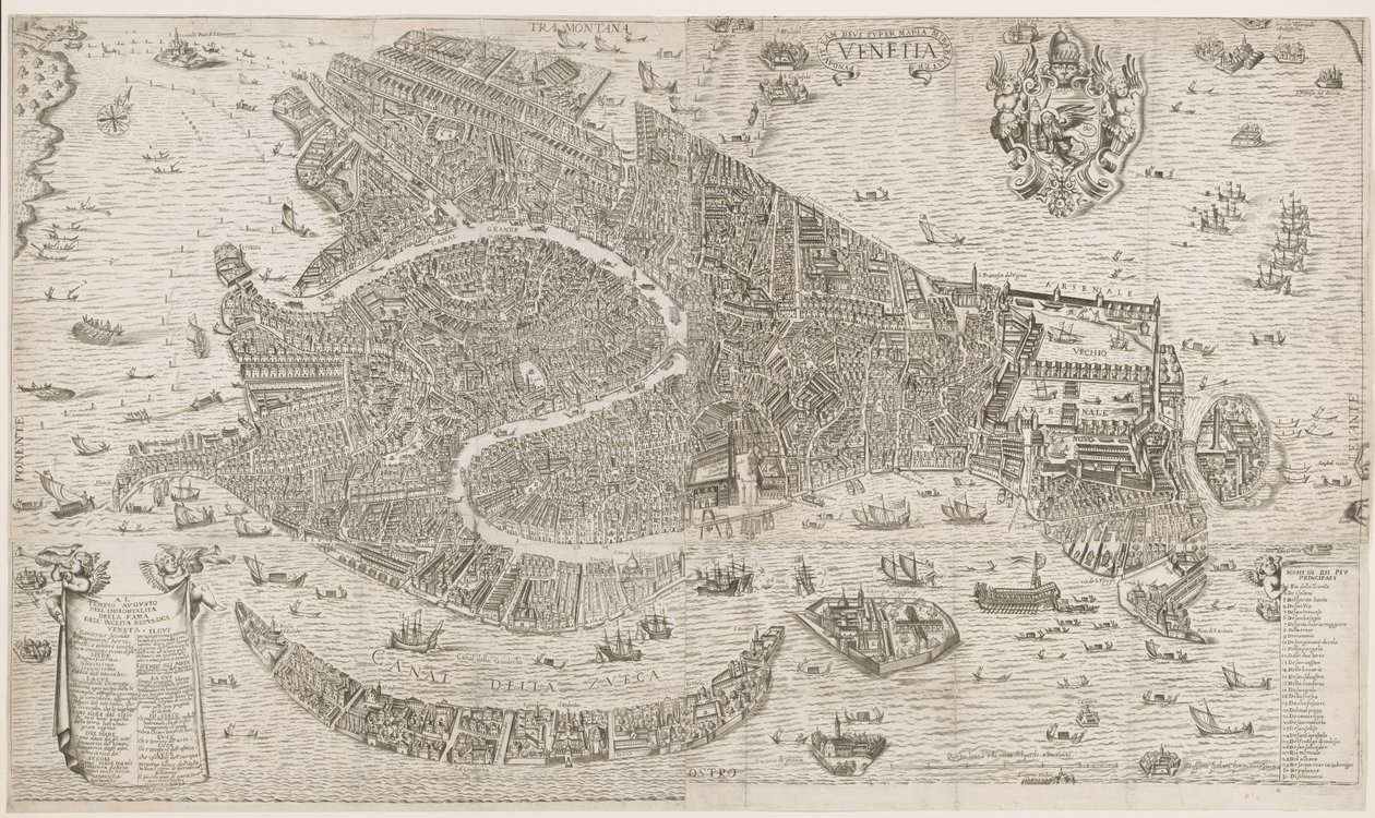 Mappa di Venezia da Anonymous