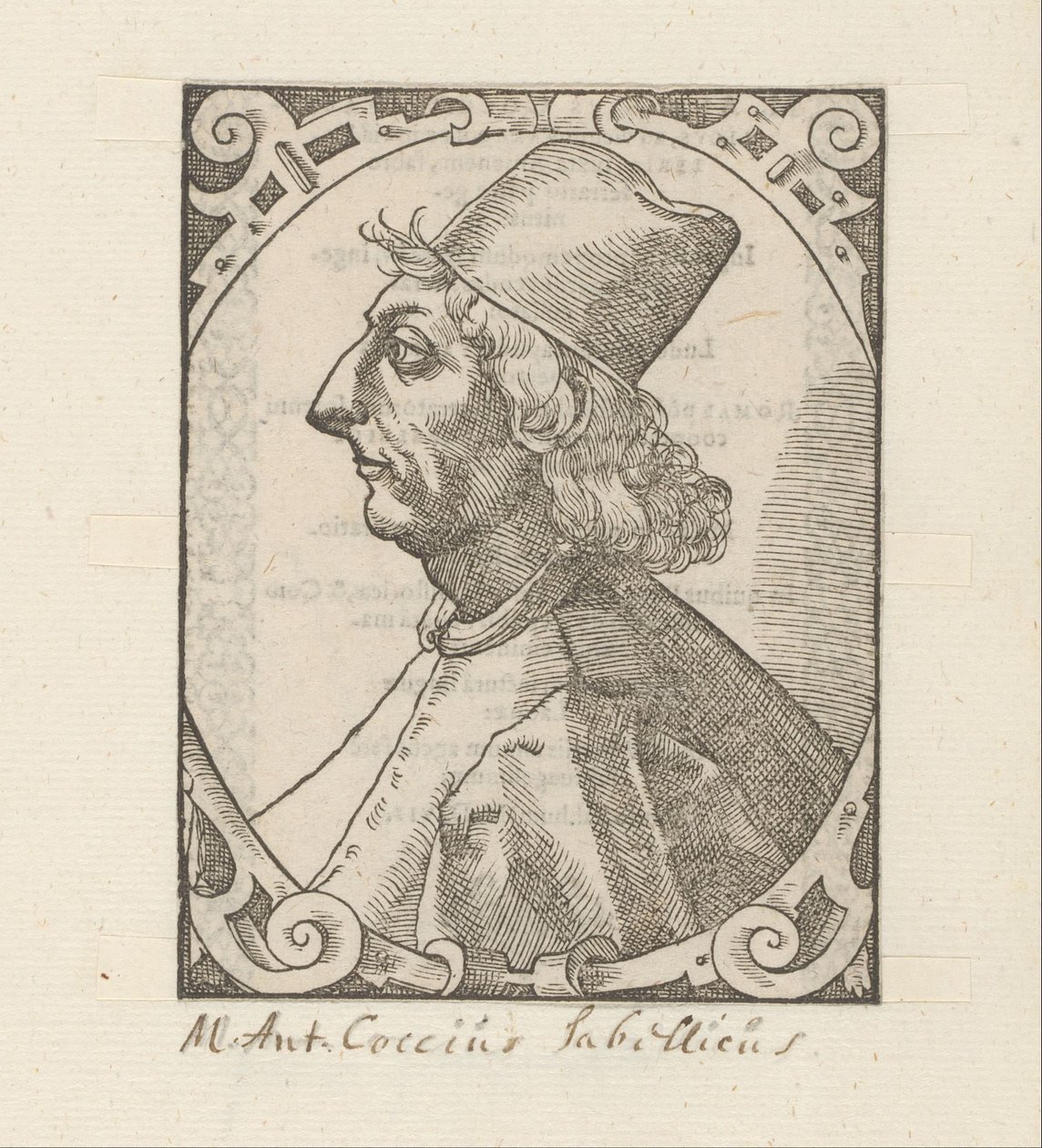Ritratto di Marco Antonio Coccio Sabellico da Anonymous