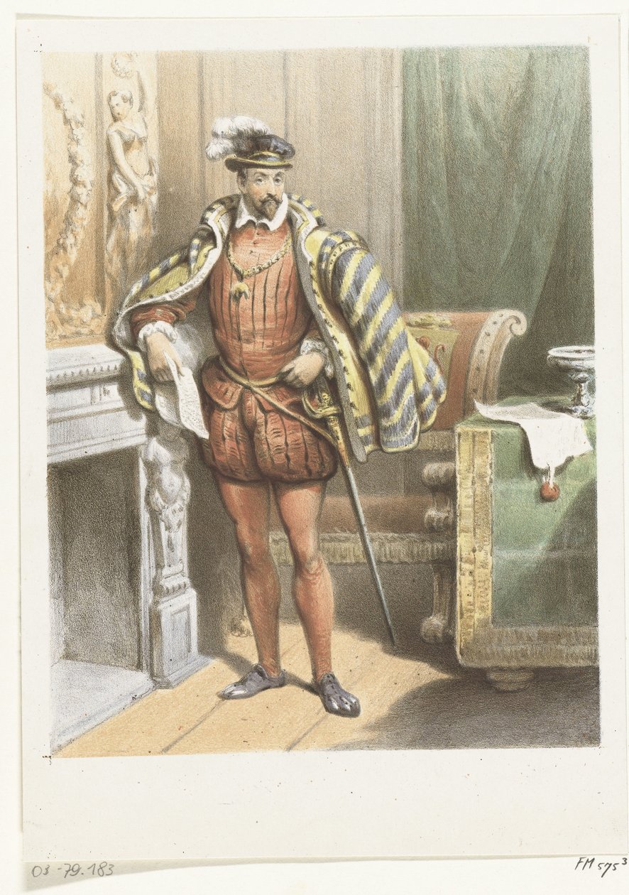 Ritratto di un nobile in piedi, ca. 1572 da Anonymous
