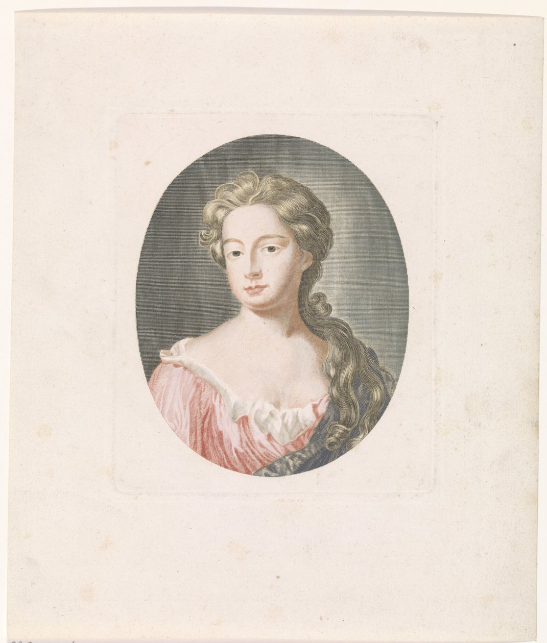 Ritratto di una donna con capelli lunghi da Anonymous