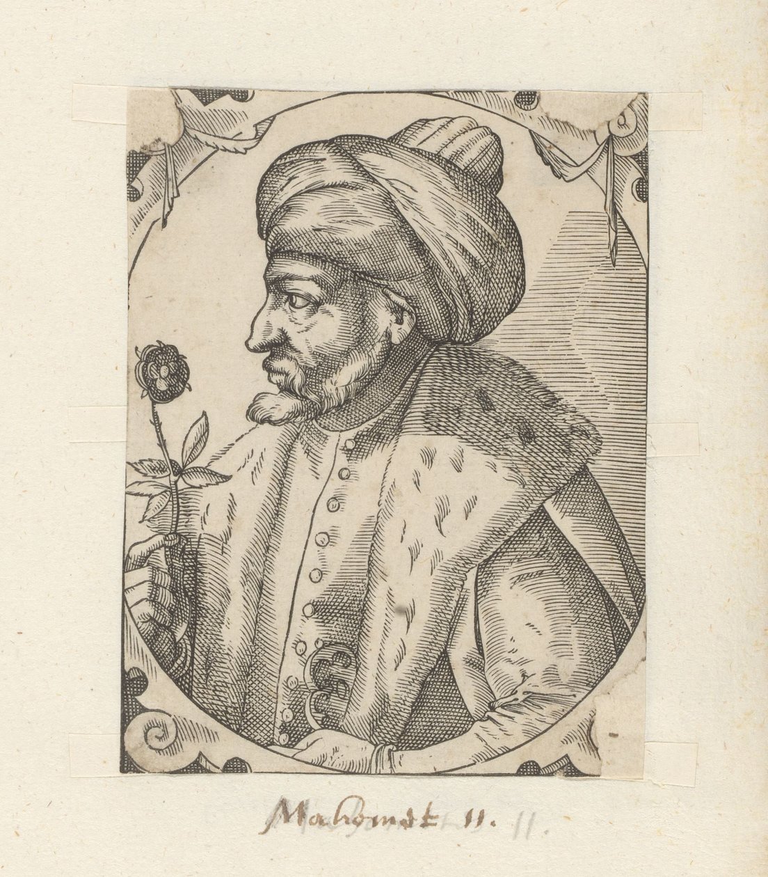 Ritratto del sultano Mehmet II da Anonymous