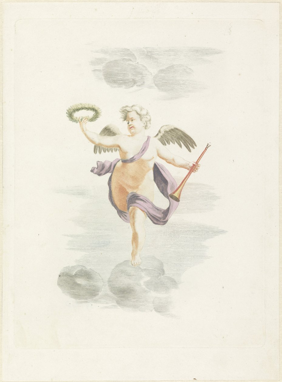 Putto con corona d