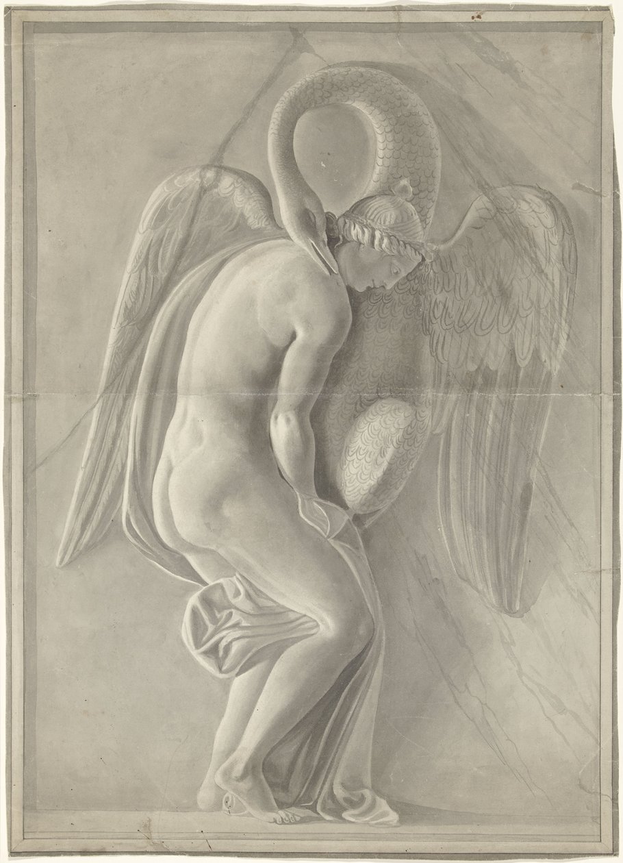 Rilievo con Leda e il cigno da Anonymous