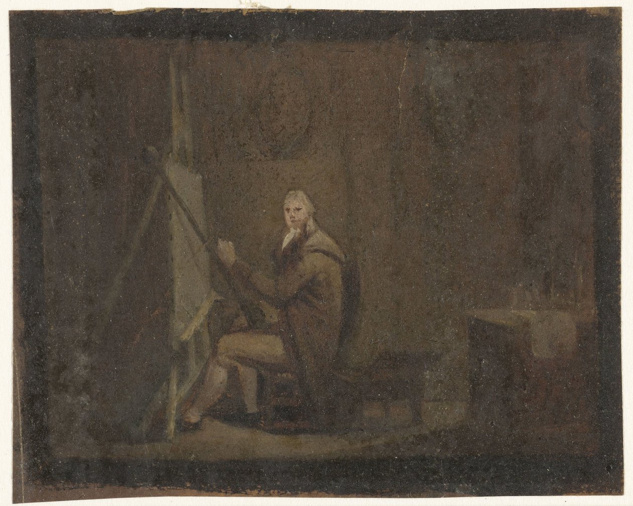 Pittore nel suo atelier da Anonymous