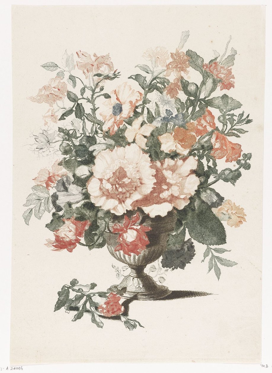 Vaso di pietra con fiori da Anonymous