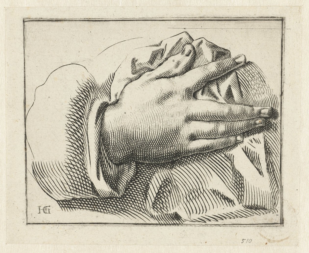 Studio di una mano da Anonymous
