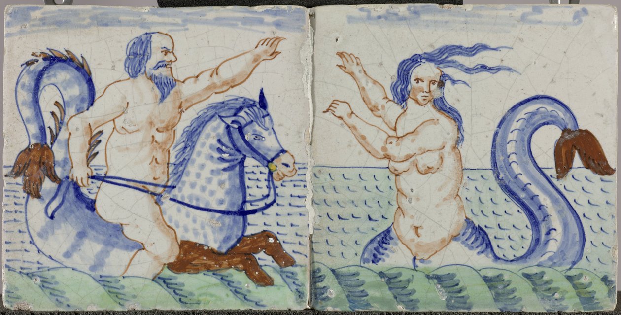 Piastrella con sirena da Anonymous