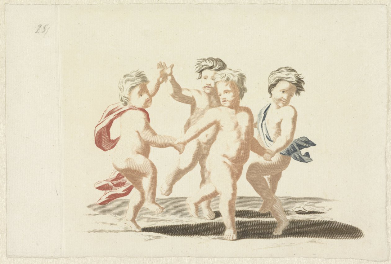 Quattro putti danzanti da Anonymous