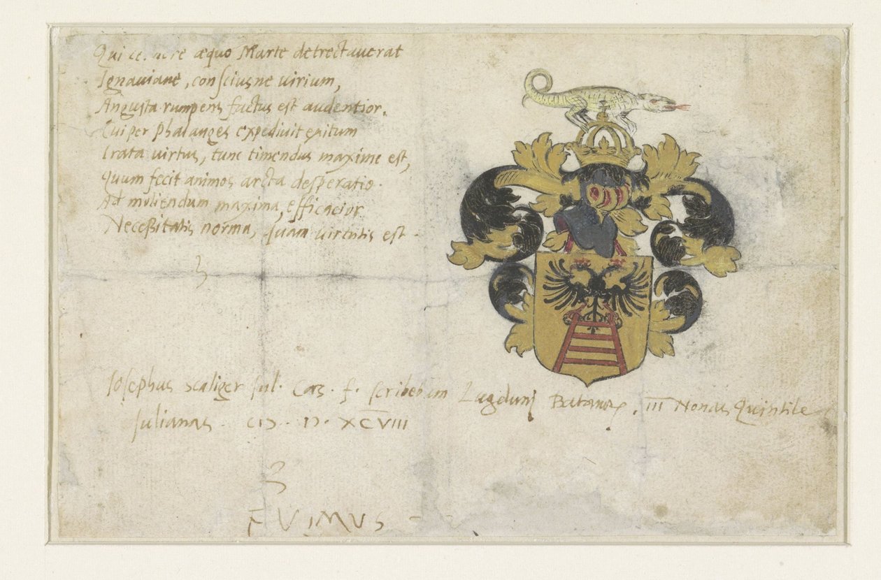 Stemma di Josephus Justus Scaliger da Anonymous