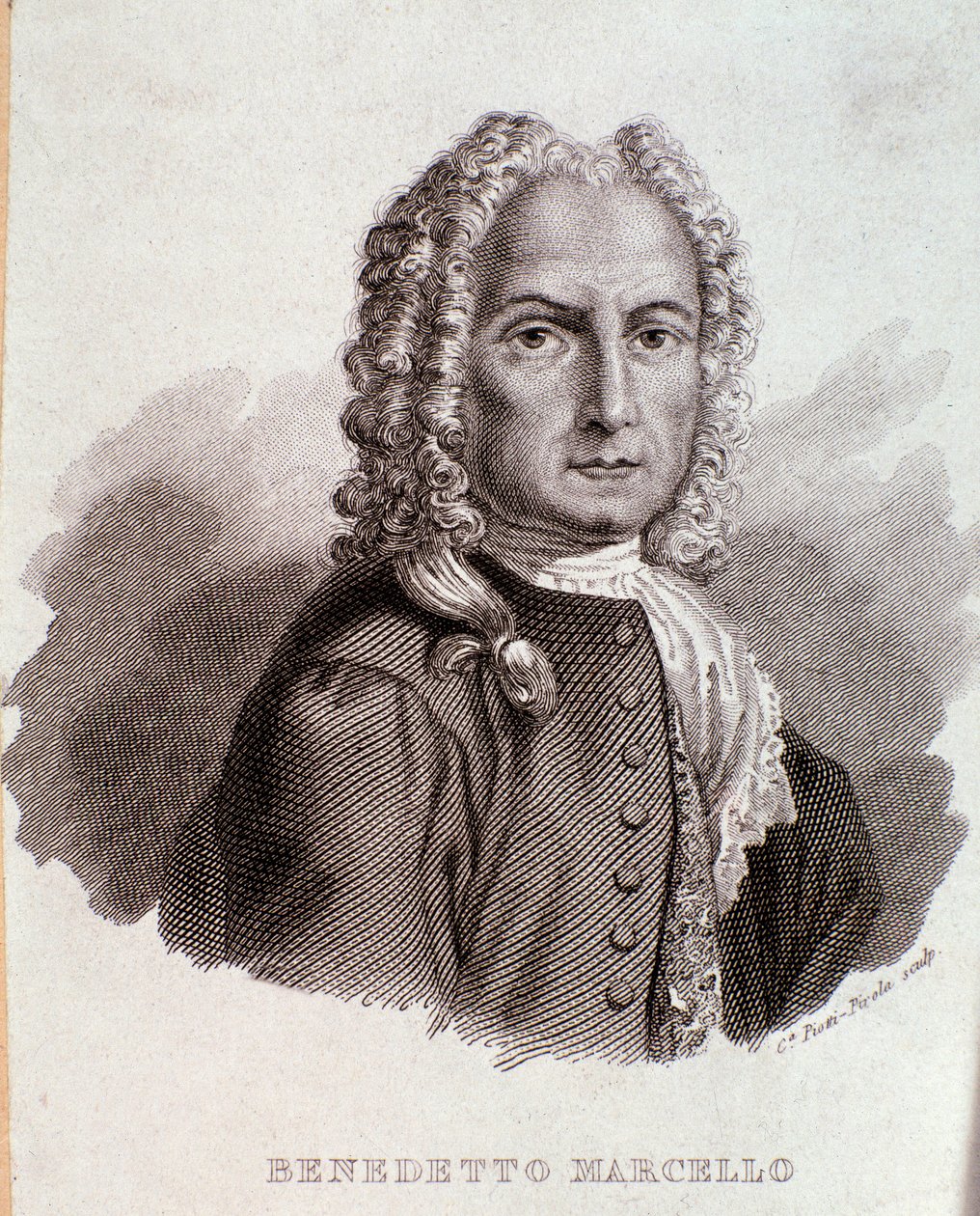 Ritratto di Benedetto Marcello (incisione) da Anonymous Anonymous