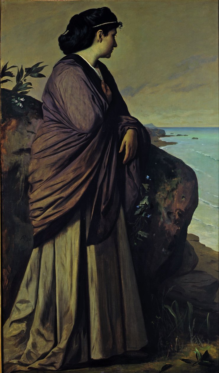 Sulla Spiaggia Moderna Ifigenia, 1875 da Anselm Feuerbach