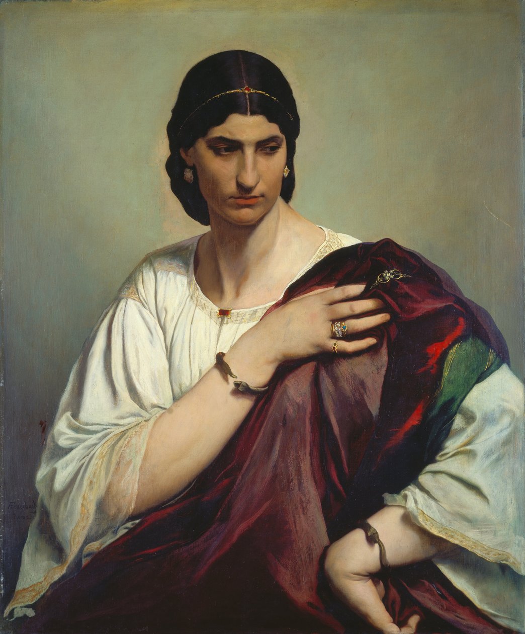 Ritratto di una donna romana da Anselm Feuerbach