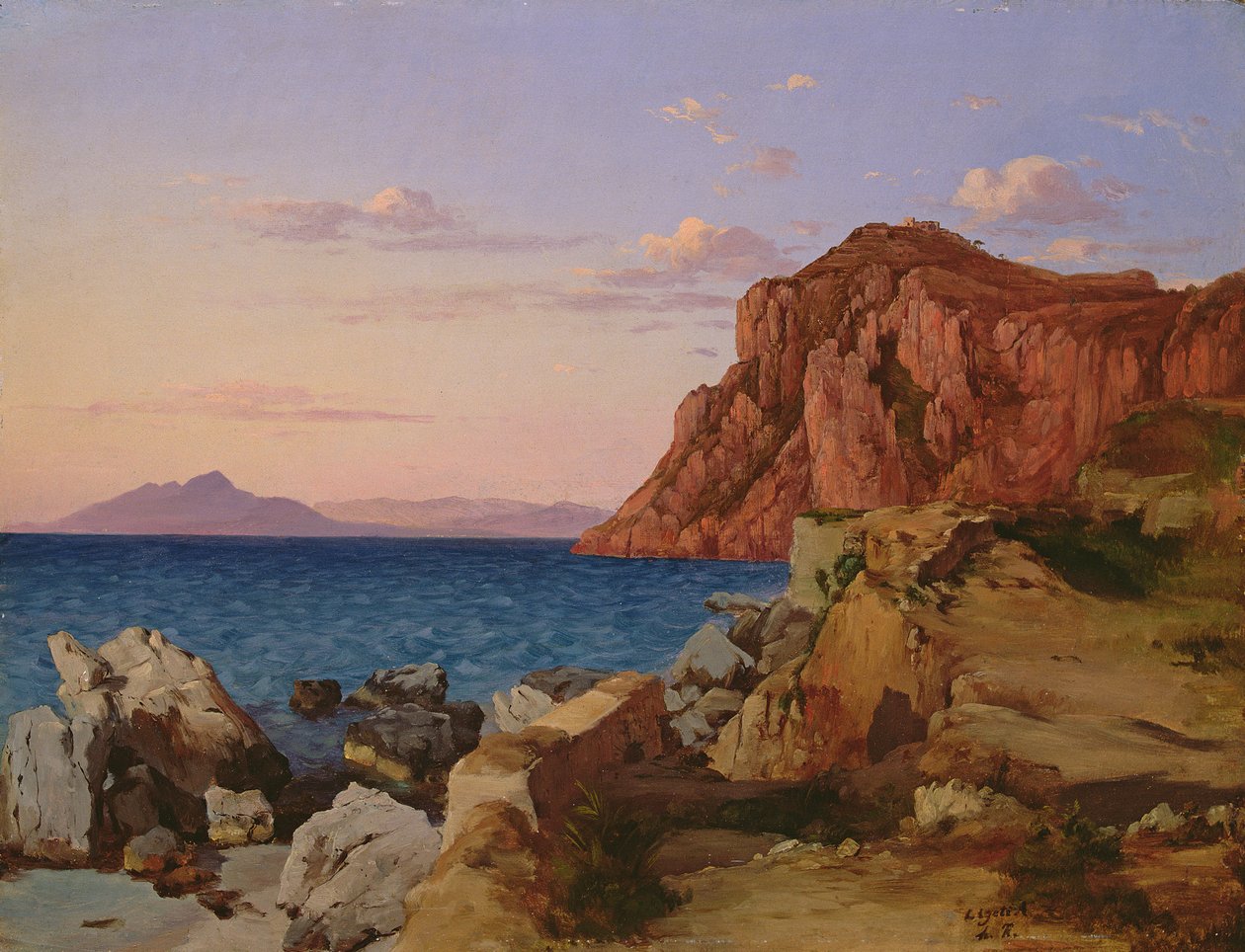 Paesaggio roccioso, XIX secolo da Antal Ligeti