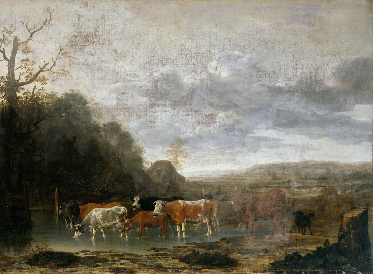 Paesaggio con bestiame da Anthonie Van Borssum