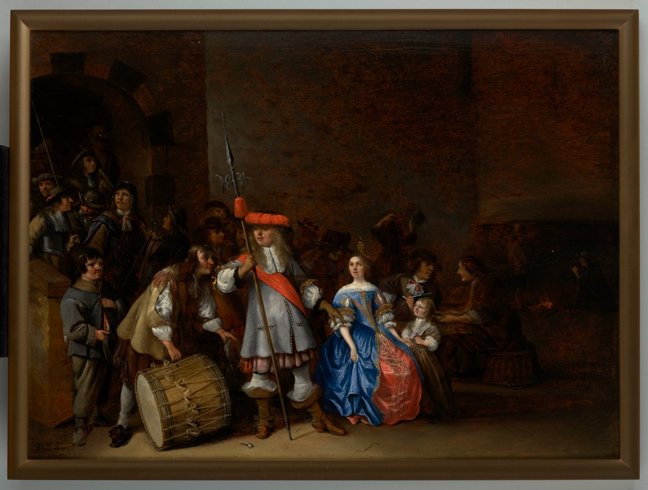 Scena nella guardiola da Anthonie (1601 73) Palamedesz