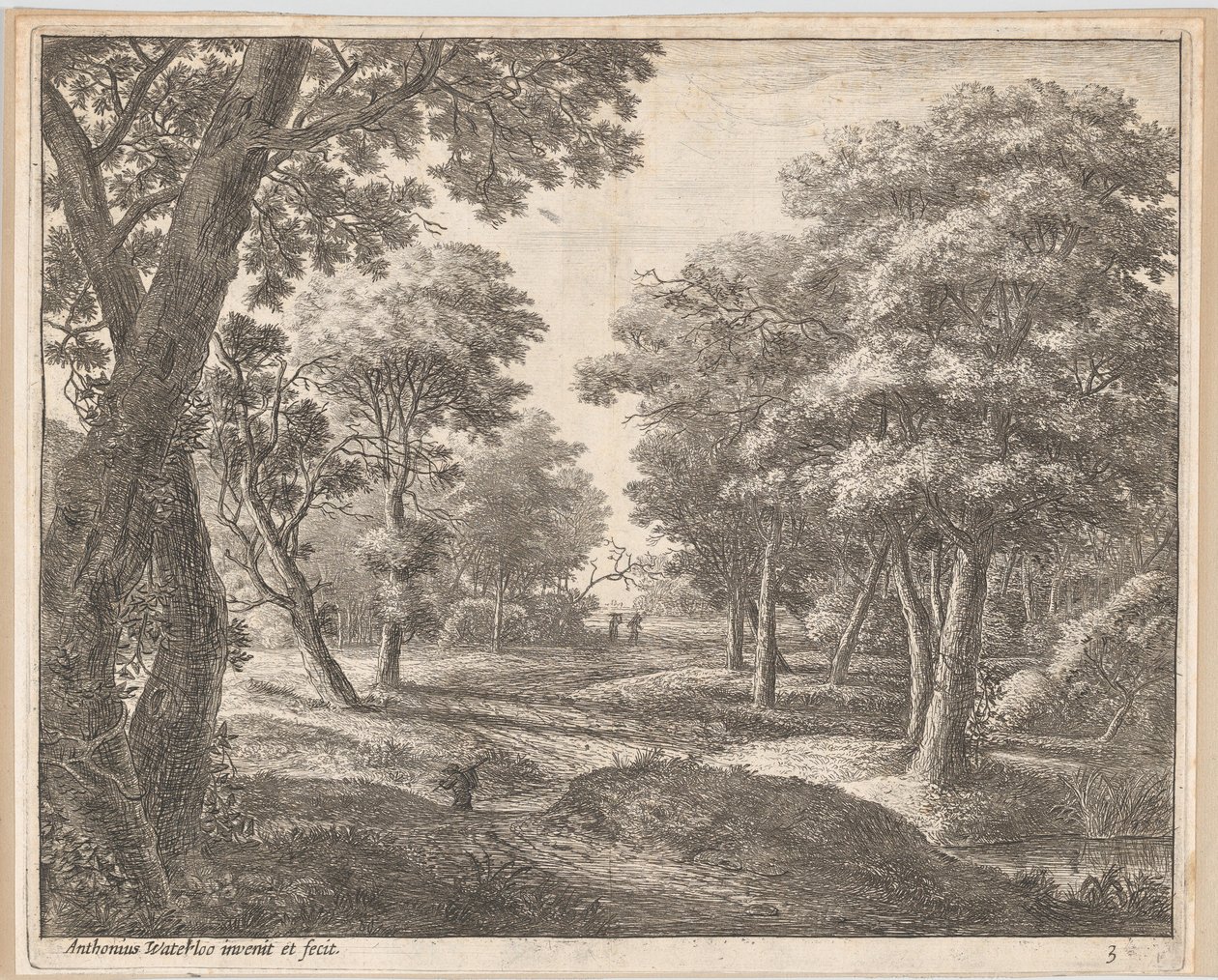 Un sentiero nel bosco da Anthonie Waterloo
