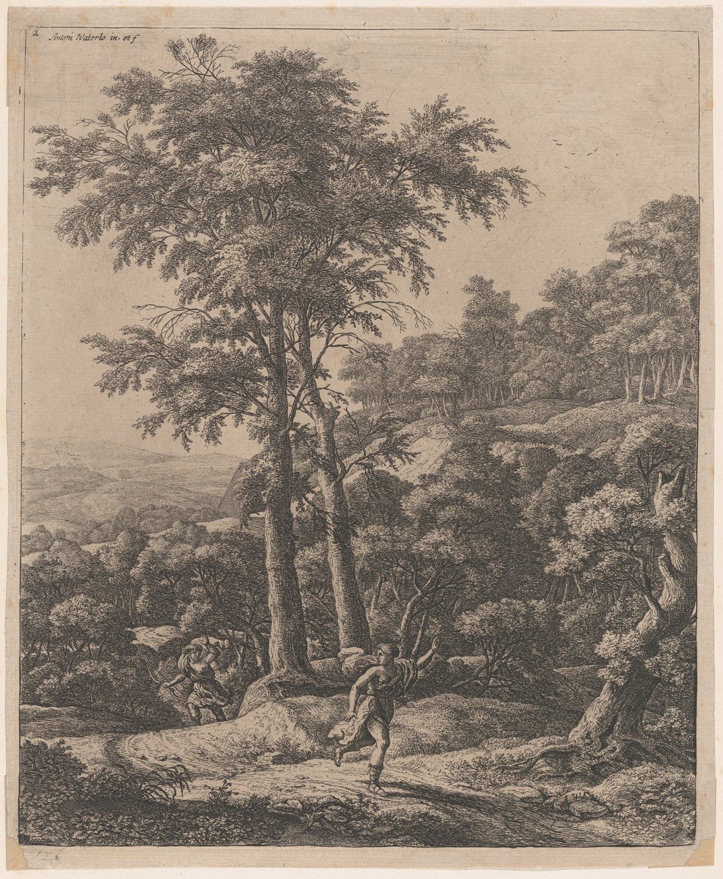 Apollo e Dafne, 17° secolo da Anthonie Waterloo