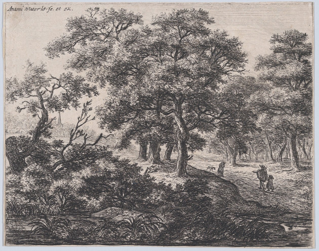 I Quattro Alberi, XVII secolo da Anthonie Waterloo
