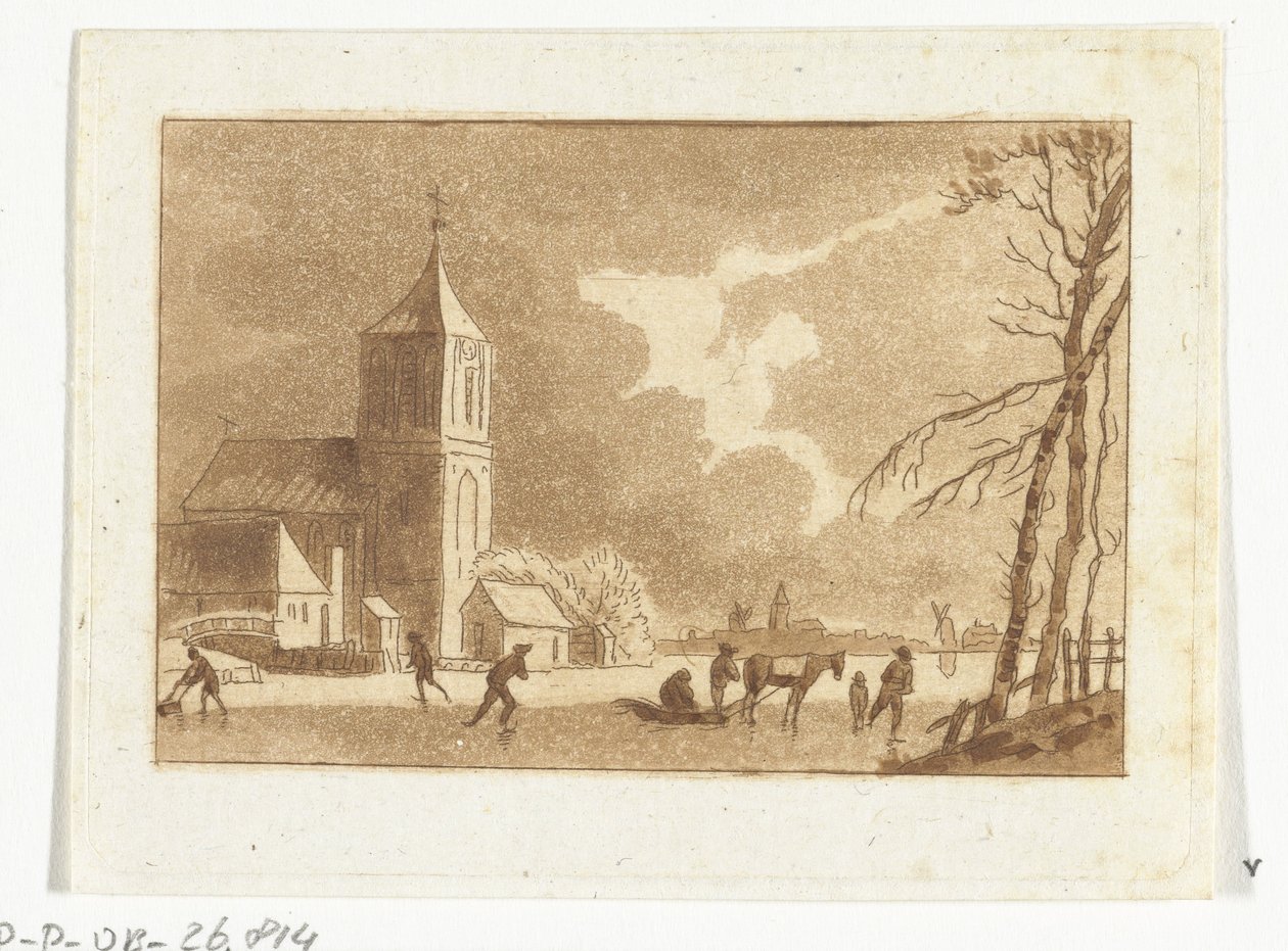 Paesaggio invernale da Anthonie van den Bos