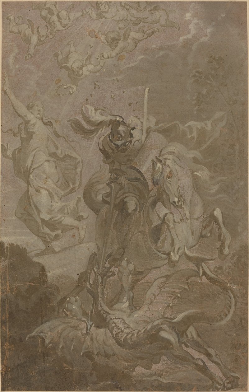 San Giorgio e il drago da Anthonis Sallaert