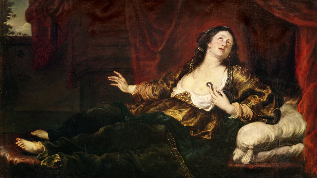 Morte di Cleopatra VII (69-30 a.C.) da Anthony van Dyck