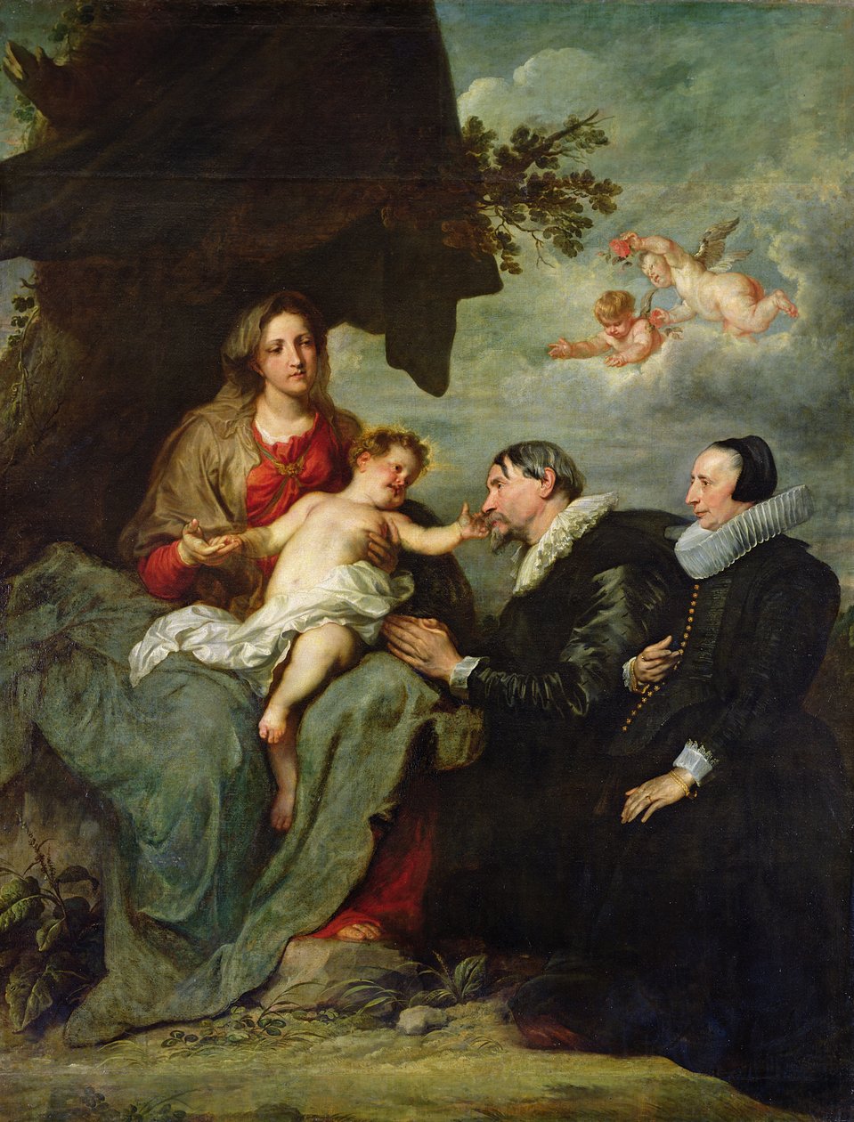Madonna col Bambino e donatori da Anthony van Dyck