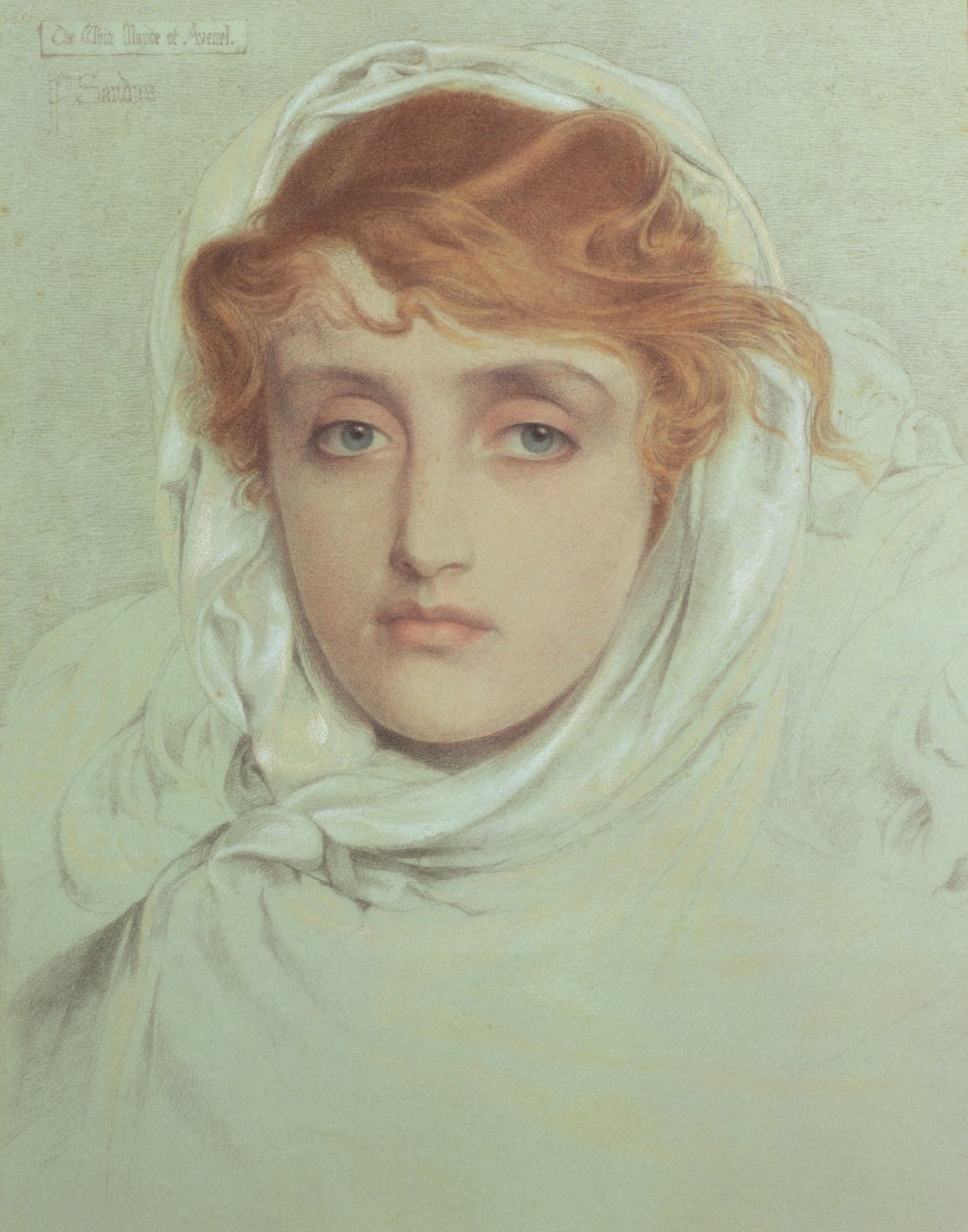 La Dama Bianca di Avenel, 1902 da Anthony Frederick Augustus Sandys