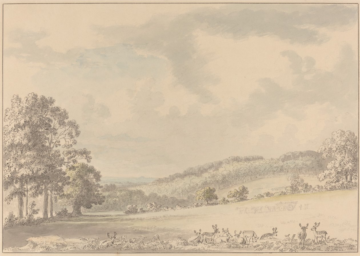 Cervi che Riposano nel Parco di Albury da Anthony Devis