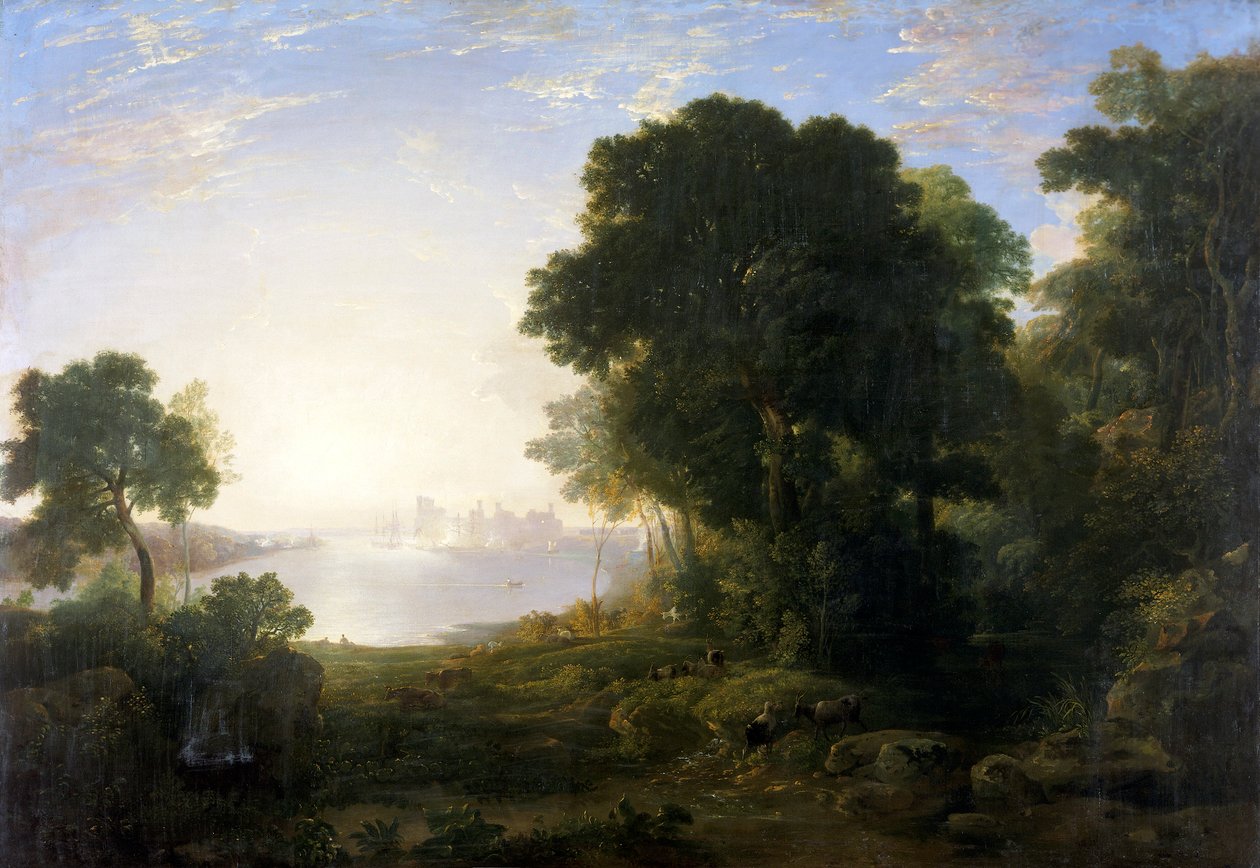 Castello di Caernarvon da Anthony Vandyke Copley Fielding