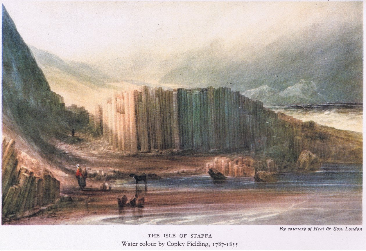 Isola di Staffa da Anthony Vandyke Copley Fielding