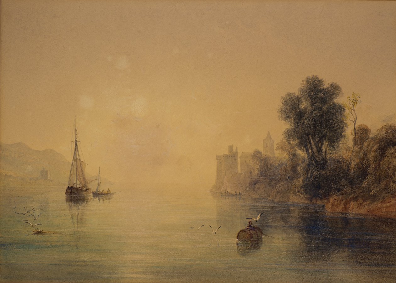 Scena fluviale da Anthony Vandyke Copley Fielding