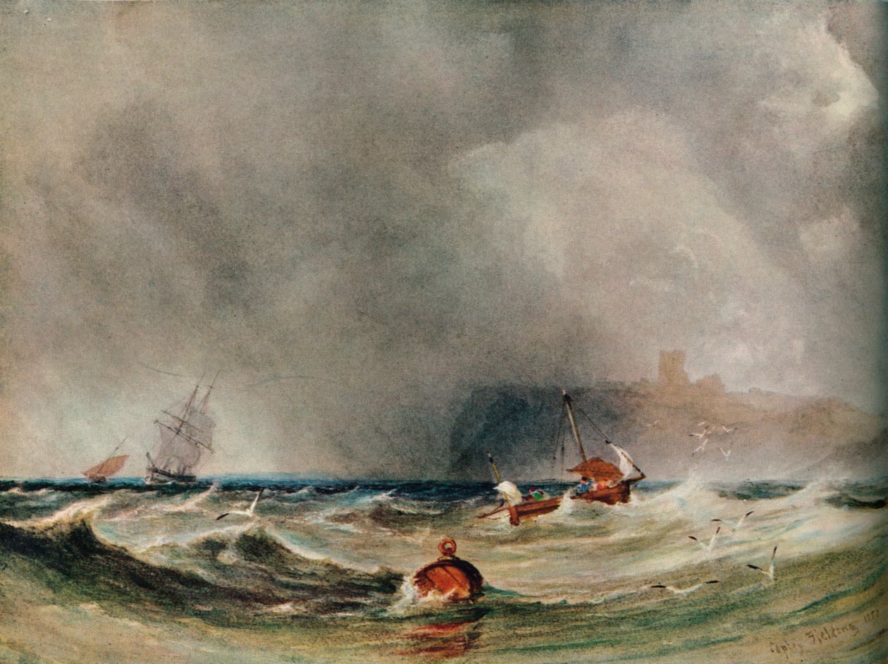 Tempesta al largo di Whitby da Anthony Vandyke Copley Fielding