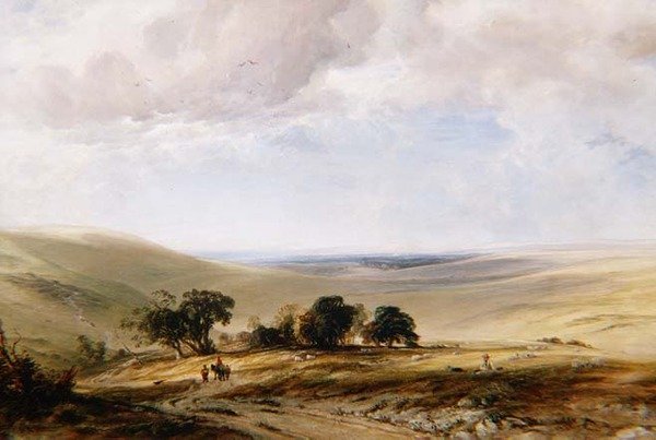 Le South Downs da Anthony Vandyke Copley Fielding
