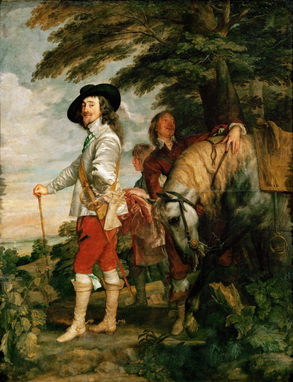 Carlo I a caccia da Anthony van Dyck