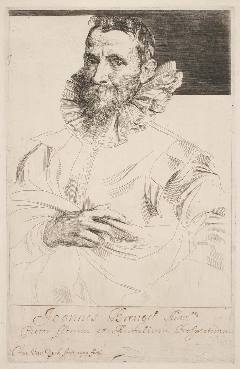 Jan Brueghel, c.1632 da Anthony van Dyck