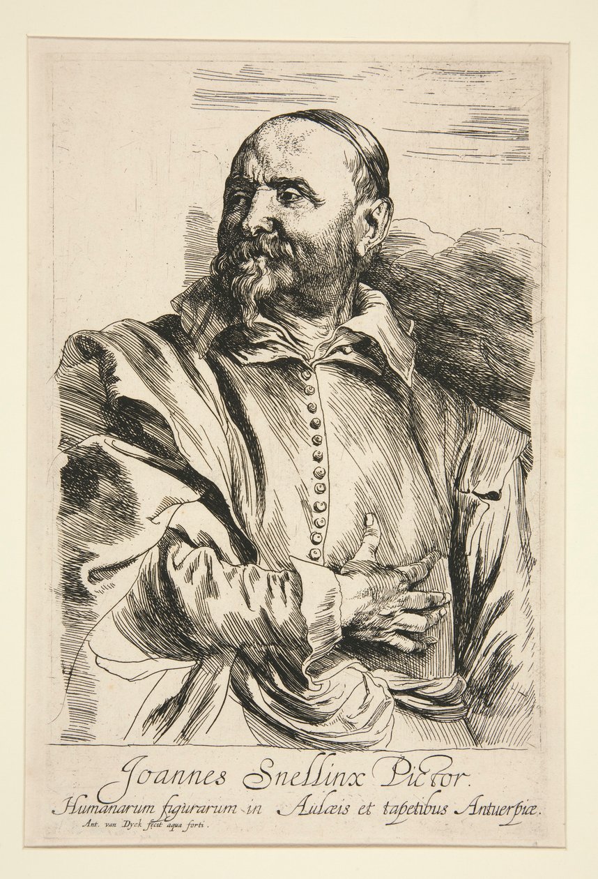 Ritratto di Jan Snellinx da Anthony van Dyck