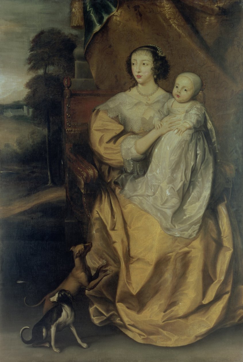 Regina Enrichetta Maria (1609-69) c.1640 da Anthony van Dyck