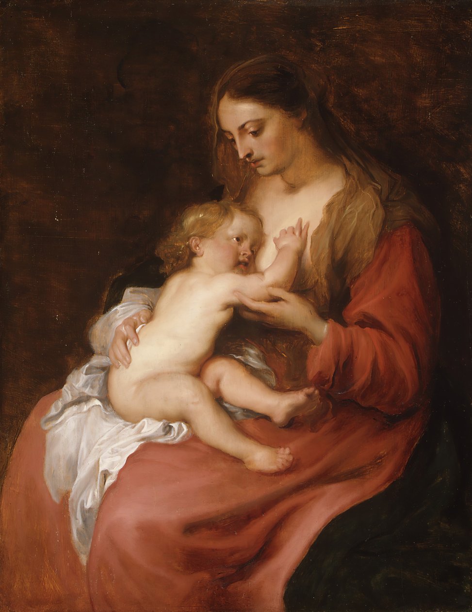 Vergine e Bambino da Anthony van Dyck