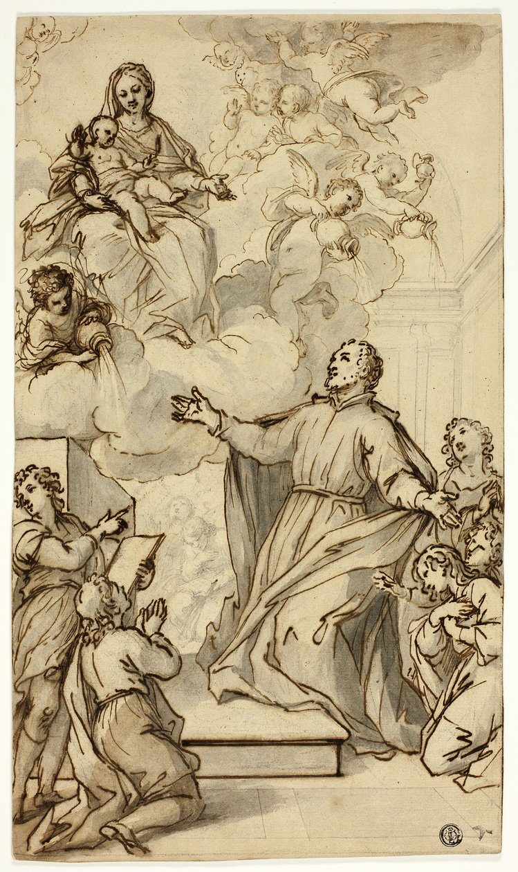 Visione di Filippo Neri da Anthony van Dyck
