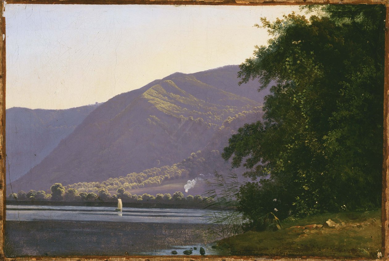 Veduta del Lago di Nemi da Antoine Fèlix Boisselier