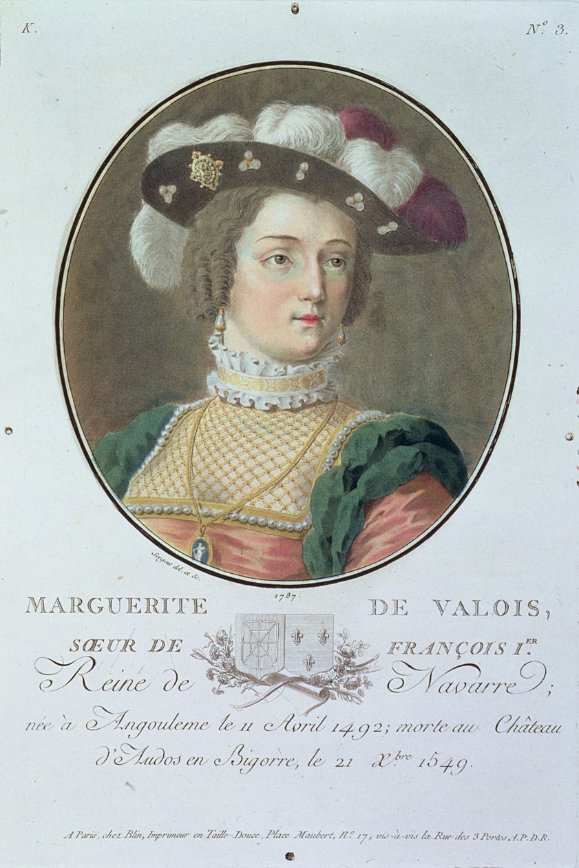 Ritratto di Margherita di Valois, 1787 da Antoine Louis Francois Sergent Marceau
