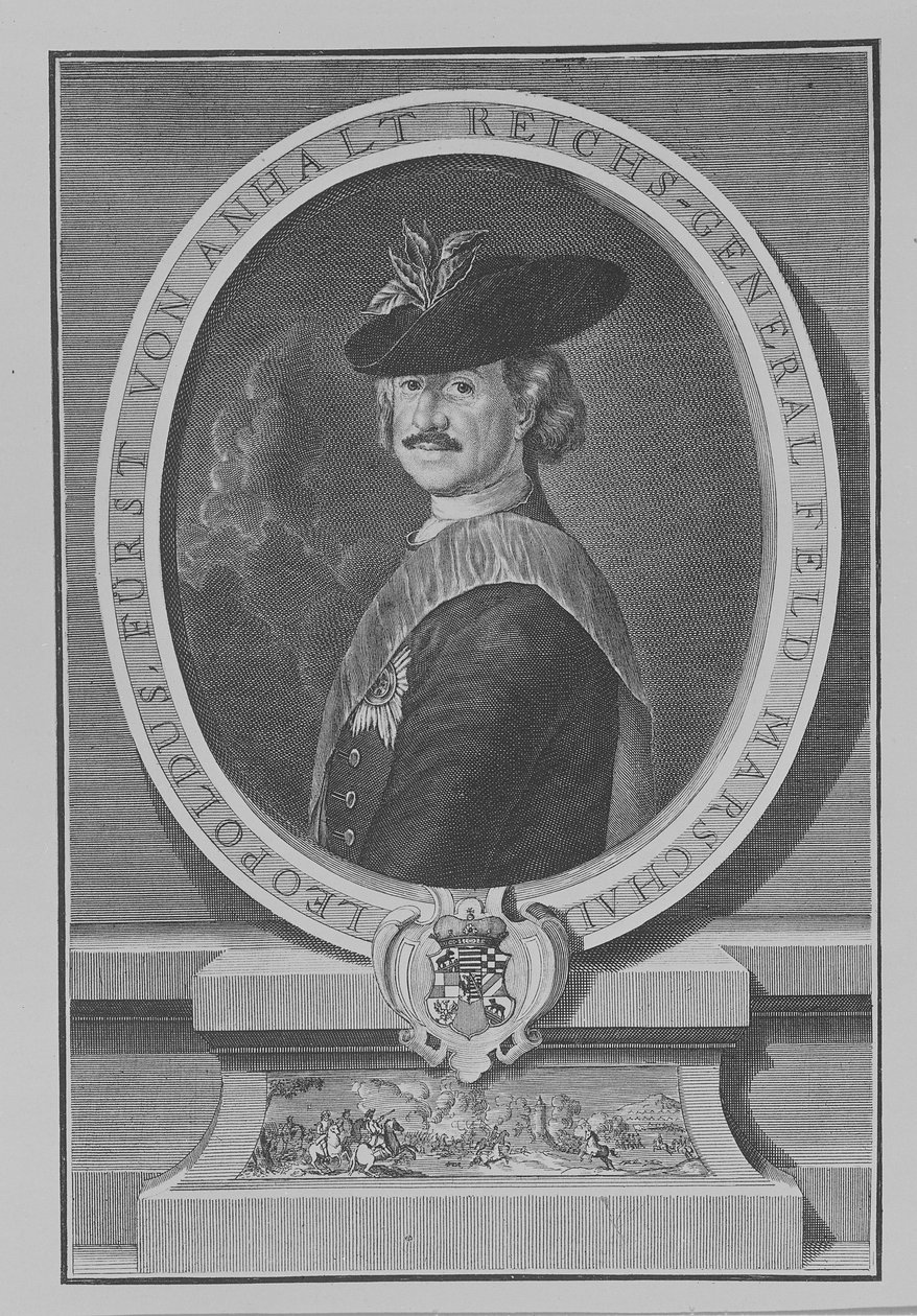 Leopoldo I, Principe di Anhalt-Dessau da Antoine Pesne