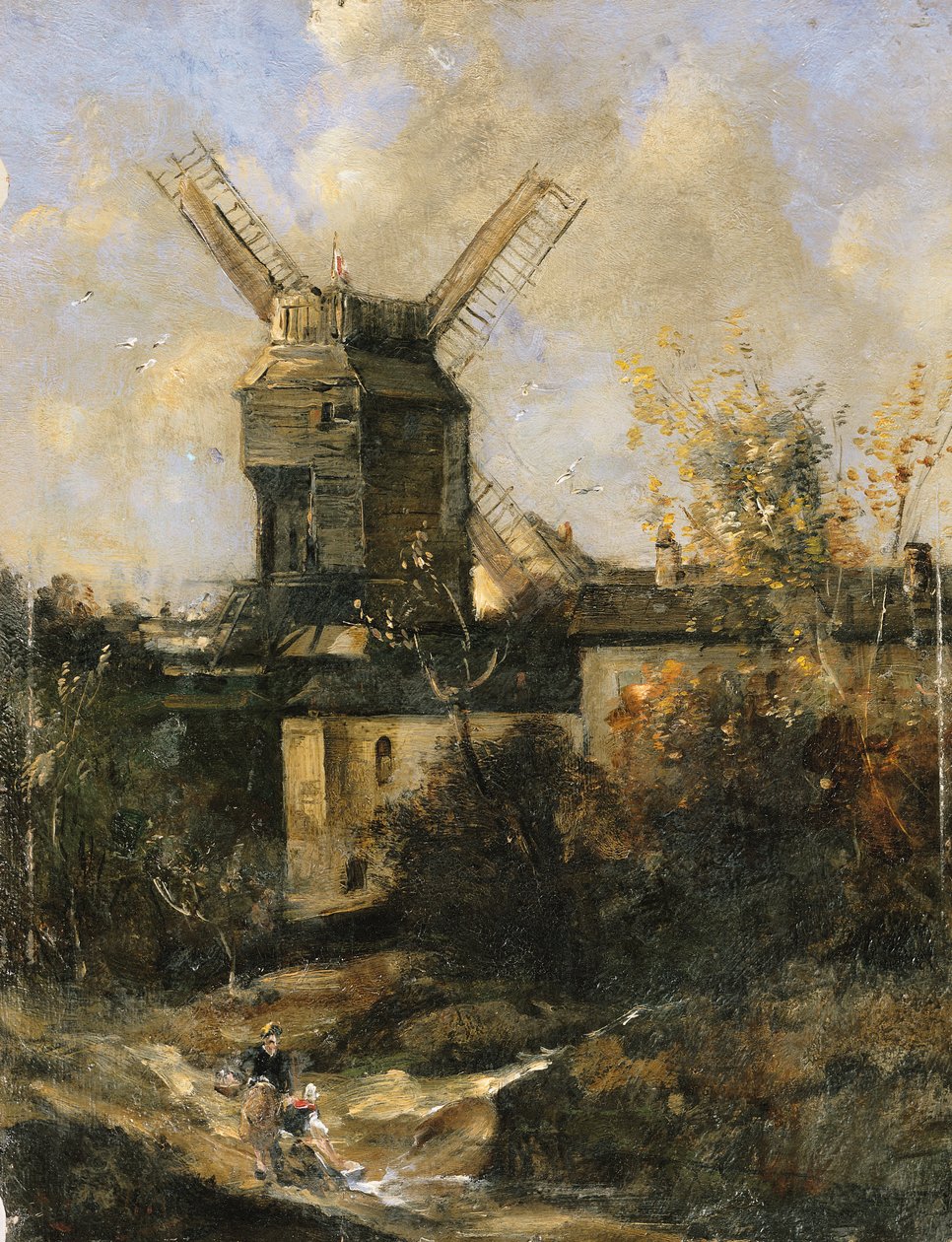 Il Moulin de la Galette, Montmartre, 1861 da Antoine Vollon