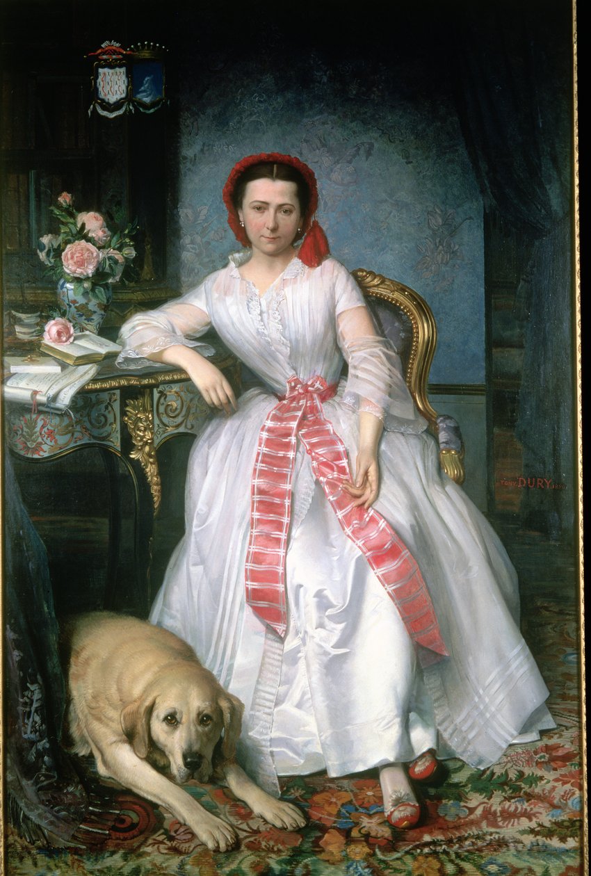 Josephine Bowes (1825-74) da Antoine or Tony Dury